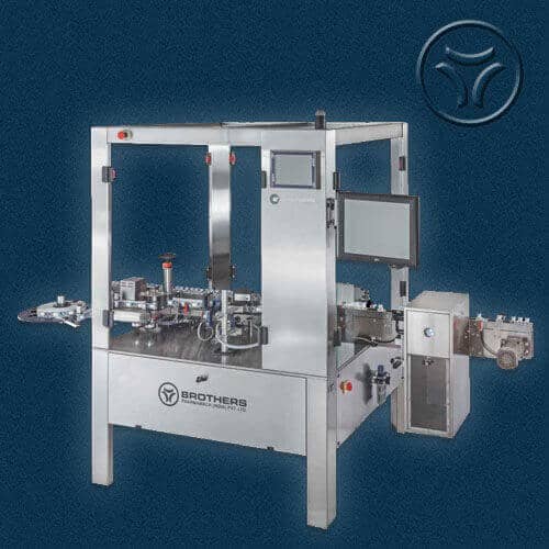 Automatic Linear Sticker Labelling with Rotary Star Wheel System LABELSTIK-300LR