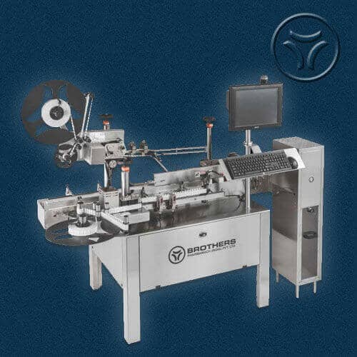Automatic Twin Head Carton Security Label Sticker Labelling Machine LABELSTIK-120c.Twin