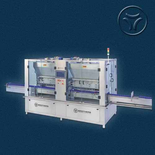 Automatic Linear Twin Track Viscose Liquid Filling Machine in Italy